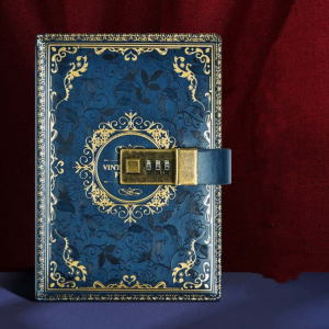 B6 Vintage Password Book with Lock Journal Handbook