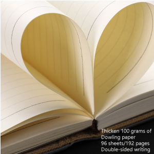 Notebook Business Retro Simple Notebook Office Notepad Brown A5 Heaven and Earth Cover Gift Box