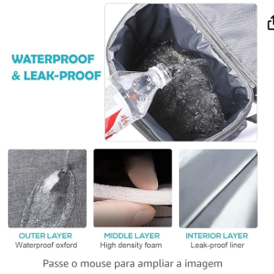 saco de isolamento, Moniss Mochila Cooler Mochila Isolada À Prova D' Água à Prova de Vazamento Bolsa Cooler para Homens Mulheres para Piqueniques