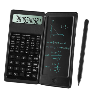 Functional 6-inch portable foldable LCD tablet calculator for learning, business and office use