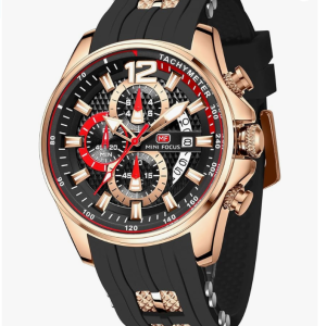 MINI FOCUS Relógio Masculino Cronógrafo À Prova D'água Sport de Analógico Quartzo de Relógio Silicone Pulseiras Moda Relógios de Pulso Masculinos