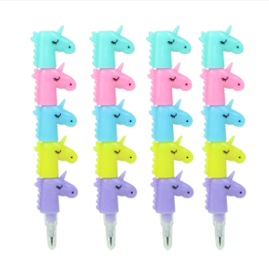 Cute cartoon expression block pencil student writing pencil, color random delivery