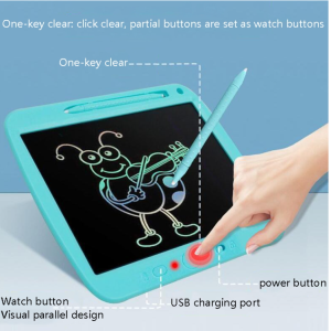 Children's LCD Drawing Board Electronic High Glossy Writing Board Smart Rechargeable Handwriting Board, Style: 11.5 inch