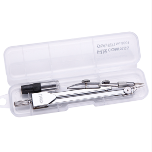 Stainless Steel Student Drawing Circle Gauge Math Geometry Tool Circle Stationery (Box Included)