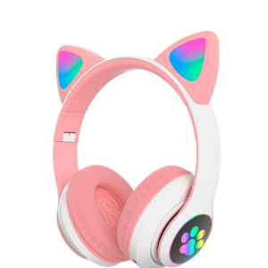 Colorful Cat Ear Headphone Led Smartphone Geek Gamer Kitten