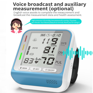JZ-253A Automatic Electronic Blood Pressure Monitor Intelligent Wrist Indicator Blood Pressure Monitor