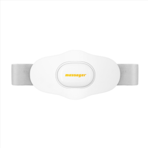 Y2 EMS pulse heat lumbar massage instrument Multi-function voice announcement massage belt (white)