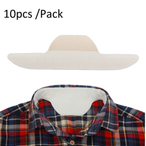 10pcs/bag Disposable Collar Sweat Pads Sweat Patch Brim Patch
