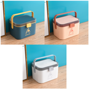 Household Plastic Small Medicine Cabinet Portable Medicine Organizer