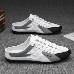 Men's Baotou Slippers Outer Wear Anti-Odor Driving No Heel Casual Shoes