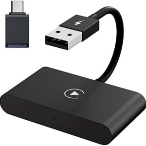 Adaptador de CarPlay sem fio para iPhone,2023 atualização com fio CarPlay converter CarPlay sem fio de carro,plug&play,conexão automática sem demo