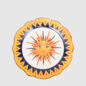 Dolce Vita porcelain dinner plate Baci Milano
