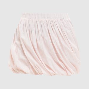 Pink striped skirt with drapery Twinset