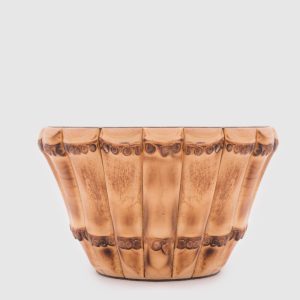 Shaving bowl with bamboo root decoration Lorenzi MIlano
