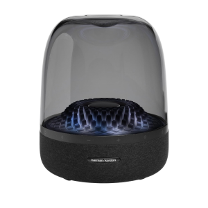 Harman Kardon Aura Studio 4 - Bluetooth Home Speaker - Superior Sound Performance - 5 Diamond-Effect Lighting Themes - Made with Recycled Materials