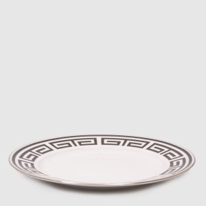 Labirinto white porcelain dinner plate Ginori 1735