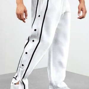 Men's 100% Cotton Casual Straight Leg Sweatpants