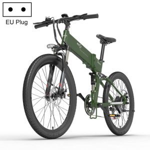 BEZIOR X500 PRO 10.4AH 500W foldable electric mountain bike with 26-inch tires, European regulations (military green)