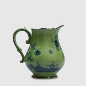 Green porcelain milk jug from the Oriente Italiano collection Ginori 1735