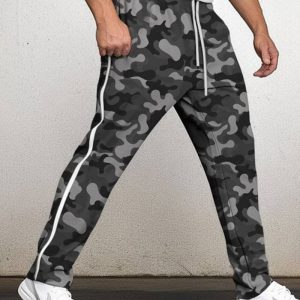 Men's Camouflage Joggers Breathable Daily Sportswear-2