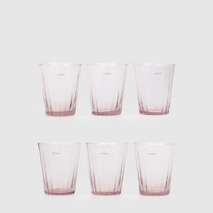Set of 6 pink water glasses Bitossi Home