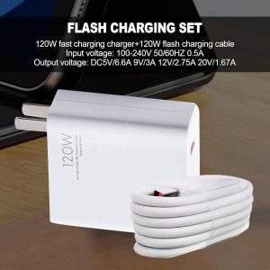 Carregamento Rápido | Cabeça carregamento rápido 120W 6A para telefone | carregador com cabo carregamento 120 W, acessórios produtos eletrônicos para