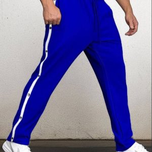Men's Casual Color Block Sweatpants Joggers-1