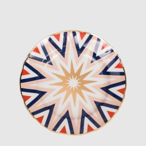 Lightning porcelain dessert plate Bitossi Home