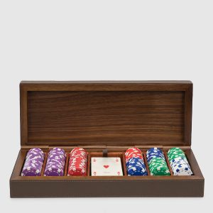 Dark blue poker set Giobagnara