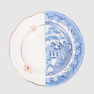Fillide white porcelain starter plate SELETTI