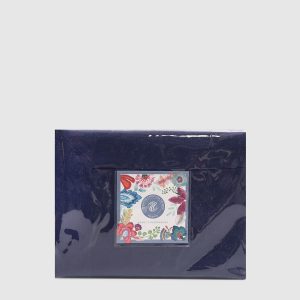 Blue linen tablecloth and napkin set TIZIANO TESSITURA TOSCANA TELERIE