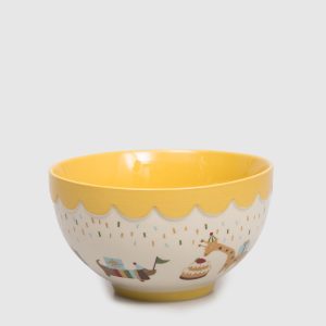 Beige children's ceramic bowl Celebrate Bloomingville