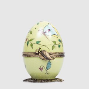Green musical porcelain egg Fanex France