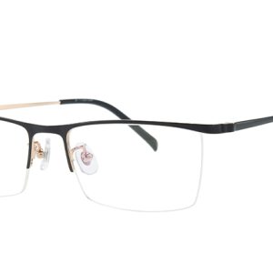 100382 Browline Titanium Eyeglasses