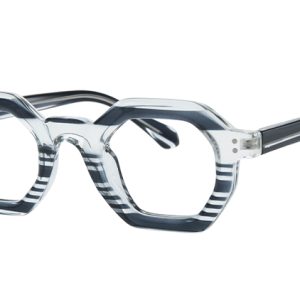 200912 Geometric Spring Hinge Eyeglasses