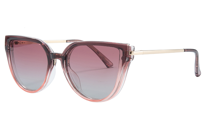 200636 Cateye Spring Hinge Magnetic Clip on Eyeglasses