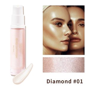Julystar cross-border European and American high-gloss body-brightening liquid emulsion beach sexy body high-gloss liquid
