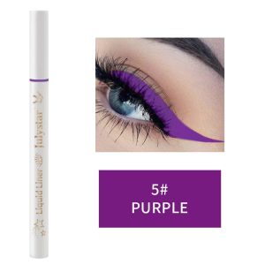 Julystar cross-border Color_julystarful waterproof easy-to-Color_julystar slim beginner liquid eyeliner pen non-smudge long-lasting eyeliner pen