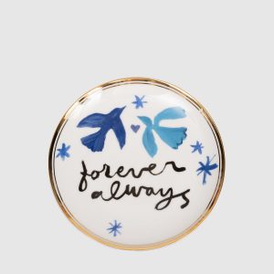 White porcelain bread plate Forever Always Bitossi Home