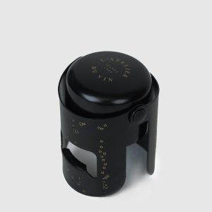 Gard'Bulles black metal stopper for champagne and sparkling wine L`atelier du vin