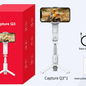 Funsnap Capture Q3 3-Axis Smartphone Gimbal Stabilizer for Phones Action Cameras