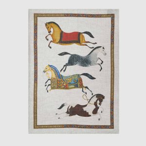 Barnum Cavalli Grey Linen Kitchen Towel TESSITURA TOSCANA TELERIE