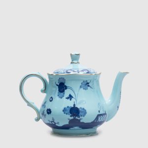 Blue porcelain teapot from the Oriente Italiano collection 600 ml Ginori 1735