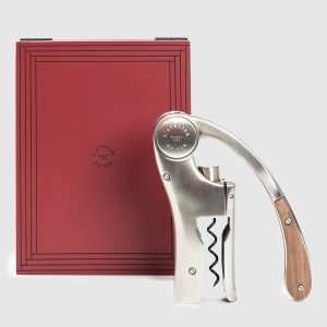 Oeno Motion Trésor vertical corkscrew with wooden branded case L`atelier du vin