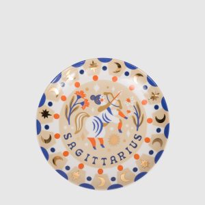 Beige porcelain appetizer plate Sagittarius Bitossi Home