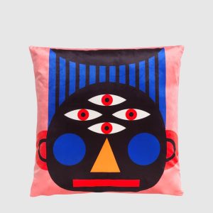 Oggian Face decorative pillow Qeeboo