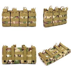 Junsheng Tactical Triple Magazine Bag Two-Link Quadruple Field Molle Accessory Bag Storage Bag Walkie-Talkie Bag Wholesale