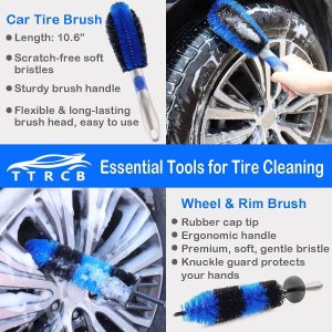 Car Cleaning Kit Car Wheel Brush Detail Brush Tire Crevice Brush
