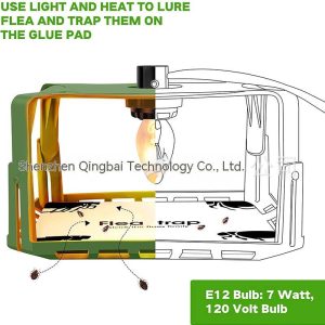 Cross-border new plug-in fly trap, flea trap, pet home flea lamp, flea sticky trap