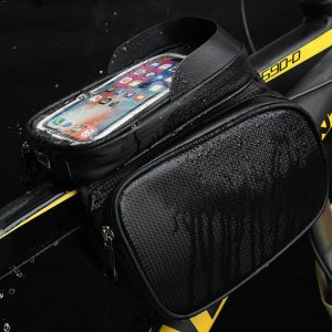 bicycle front rail bag, mobile phone navigation, touch screen, multi-layer storage bag, saddle bag, mountain bike bag